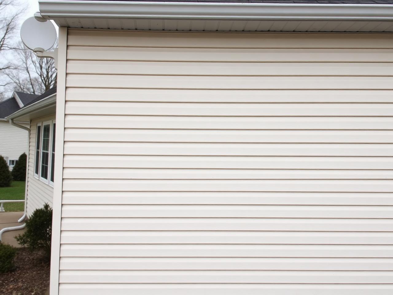 Home siding after cleaning